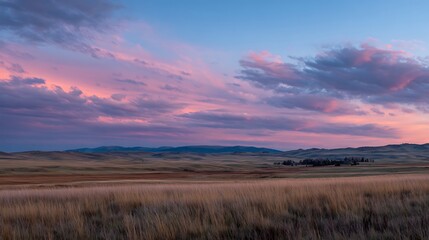 sunset over the lake