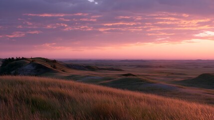 sunset in the mountains