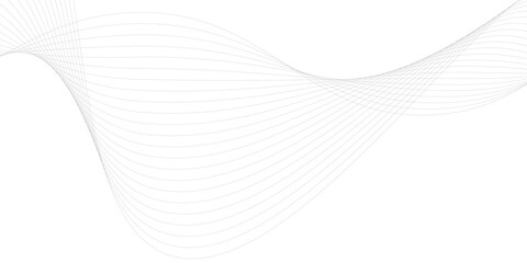 White abstract background with flowing lines modern
