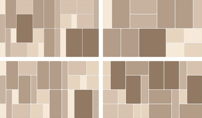 Abstract Bento Grid Layout Template for UI and Poster Design