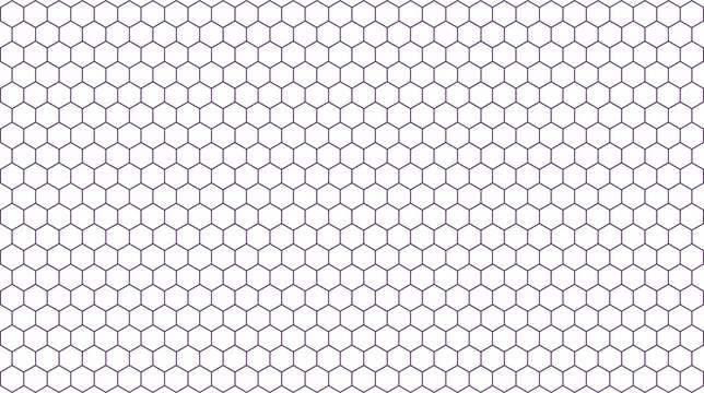 Seamless honeycomb pattern repeating hexagon grid texture vector background for graphic design and wallpaper