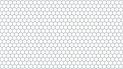 Seamless honeycomb pattern gray hexagon grid on white background vector illustration for wallpaper or graphic design