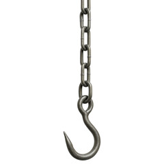 Obraz premium Hanging Butcher Meat Hook Chain