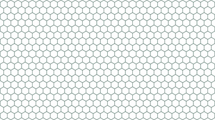 Seamless honeycomb pattern gray hexagon grid on white background vector illustration for wallpaper and design