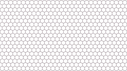 Seamless honeycomb pattern simple geometric vector background for wallpaper textile design or web use isolated on white