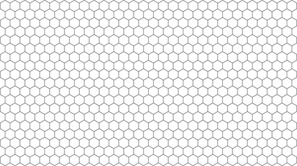 Seamless honeycomb pattern gray hexagon grid on white background vector illustration for wallpaper...