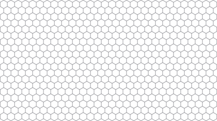 Seamless honeycomb pattern gray hexagon grid on white background vector illustration for wallpaper and design