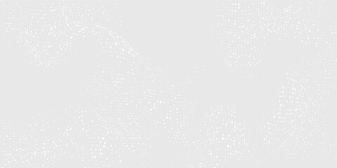 Dot white gray wave light technology texture background. halftone modern