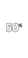 fifty percent logo