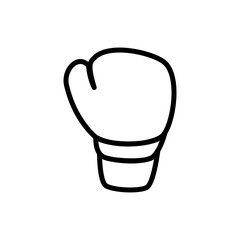 boxing glove icon, simple flat style, vector illustration, symbol, pictogram design logo template, for ui or ux isolated on white for mobile app, editable