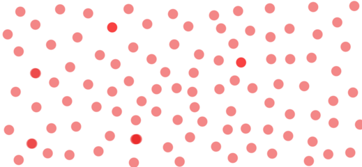 Handmade Pink and Red Confetti Dots Pattern | Abstract Hand-Stenciled Texture Background, best for christmas gift wrapping paper