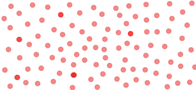 Handmade Pink and Red Confetti Dots Pattern | Abstract Hand-Stenciled Texture Background, best for christmas gift wrapping paper