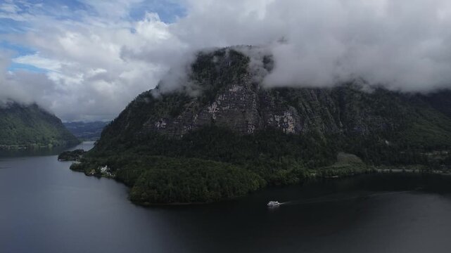 lake and mountains