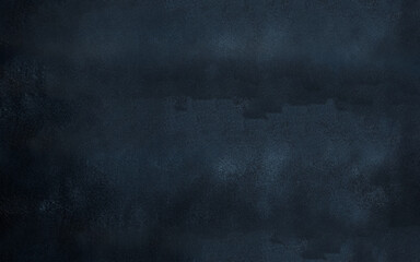 Texture of black decorative plaster or concrete with vignette. Abstract grunge background for design.