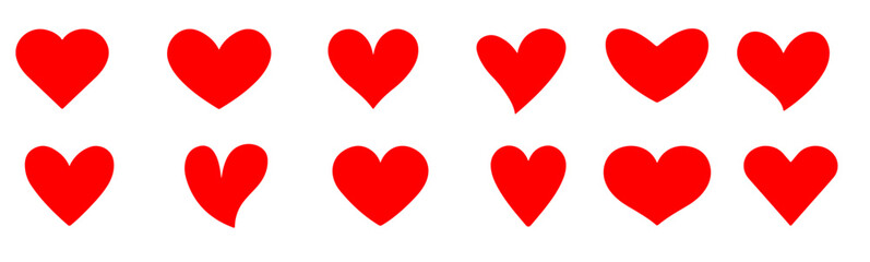 Hearts Shapes Icons 