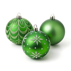 christmas ball on white background