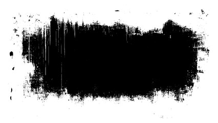 Black square and rectangular shape. Vector illustration isolated on white background