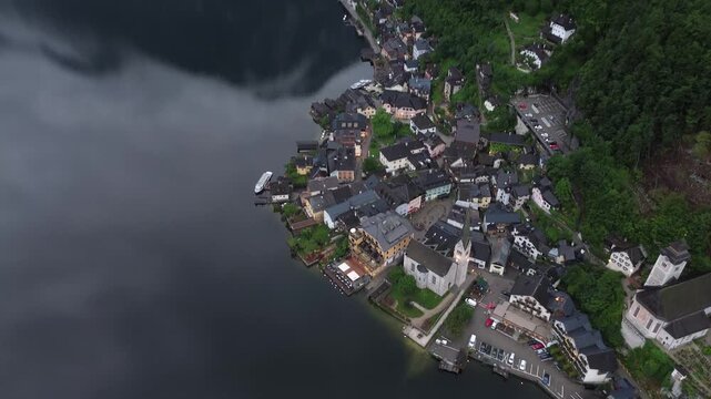 aerial view in the city