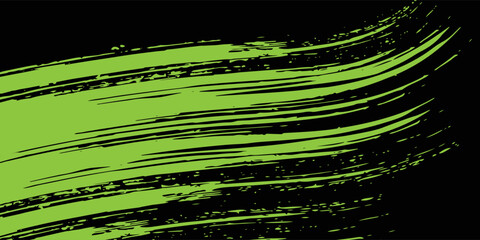 Abstract speed line style black halftone banner design template. Green and black halftone dot pattern with grunge texture. Sporty style Green and black dot pop art comic, Eps 10.