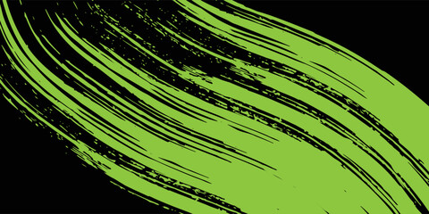 Abstract speed line style black halftone banner design template. Green and black halftone dot pattern with grunge texture. Sporty style Green and black dot pop art comic, Eps 10, Modern.