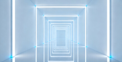 Minimalist style business abstract corridor space background