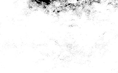 Black and white distressed grunge overlay texture. Abstract pattern of monochrome dirty creative design. Vector grunge wall