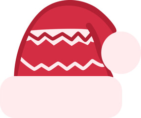 vector illustration of Santa hat
