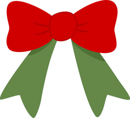 red and green bow