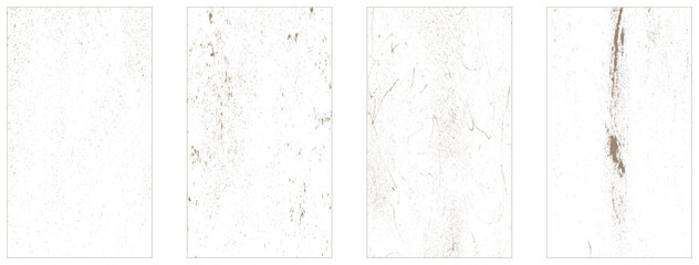Collection of 4 grunge dust wall texture.