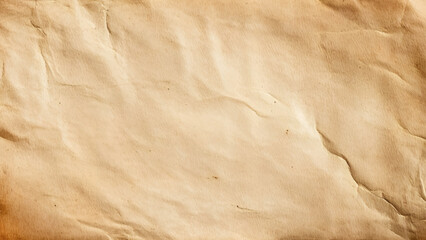 Background from paper texture.  Close up of vintage crumpled texture of old craft paper