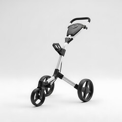 Modern three wheel golf push cart with adjustable handle