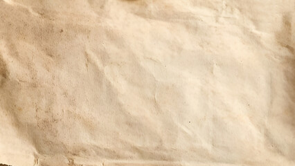 Abstract brown recycle crumpled paper for background : crease of brown paper  for design, decorative. Brown vintage design.