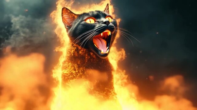 Black Cat of Fire