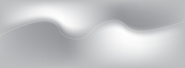 Silver foil background with metal mirror texture. Chrome gradient surface with light gloss simple abstract