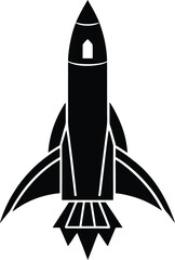 Rocket ship with detailed design ready for launch symbolizing space exploration and future endeavors