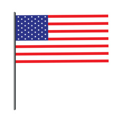 Fototapeta premium American flag USA design. united states flag. Rendered USA flag. the USA national flag 