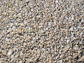 Gravel texture background in natural colors