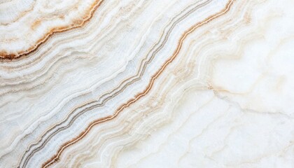 Elegant Veins of Onyx Stone with Soft Cream and Brown Stripes