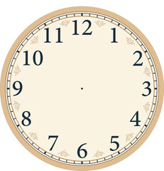 wall clock face with transparent background