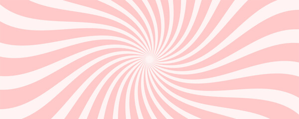 Abstract spiral sweet pink candy background vector design.