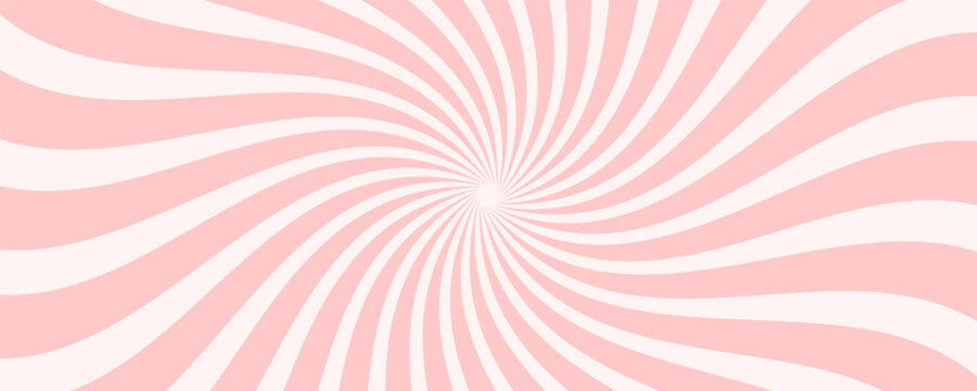 Abstract spiral sweet pink candy background vector design.