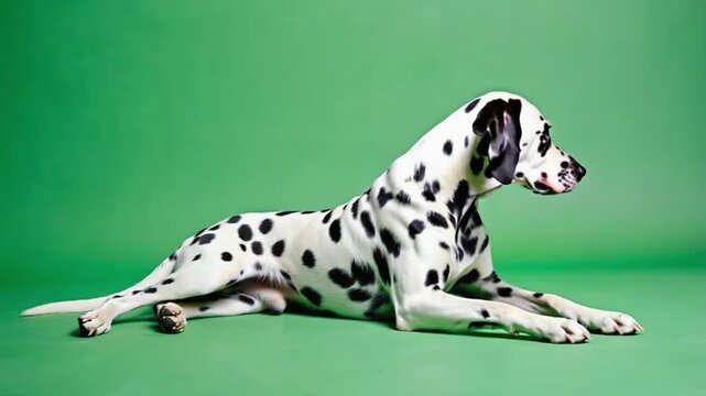 dalmatian dog isolated on black,clear background