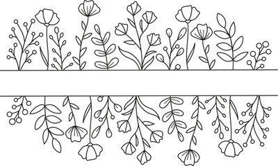Ramka z motywem roślinnym.  © EmBer_graphic