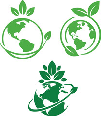 Eco-Friendly World Logos Collection