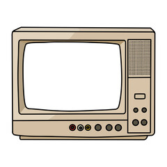 90s old box tv set