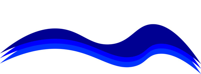 Blue and white business wave banner background. vector