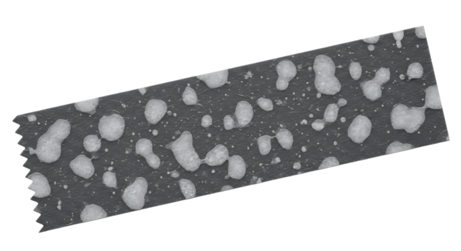 Dark Tape Strip with White Spots isolated on a transparent background