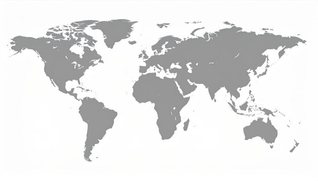 Map illustrating the earth's continents and vast ocean expanses, clearly defining the geography of our planet. This earth globe provides a detailed earth map of every continent on the globe