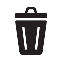 trash bin icon. vector illustration eps 10