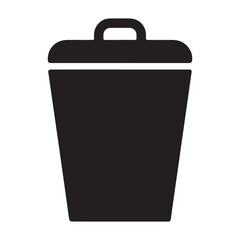 trash bin icon. vector illustration eps 10